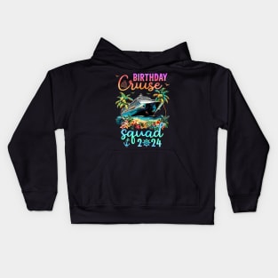 Birthday Cruise Squad 2024 Kids Hoodie